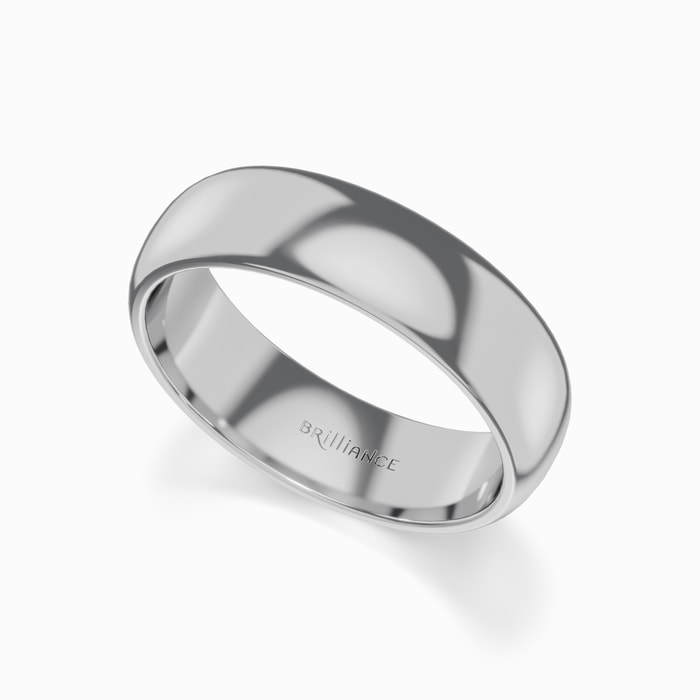 Comfort-Fit Men's Wedding Ring in Tungsten (6 mm)