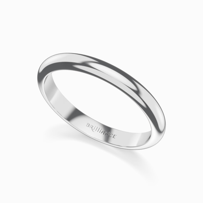 Comfort-Fit Men's Wedding Ring in Platinum (3 mm)