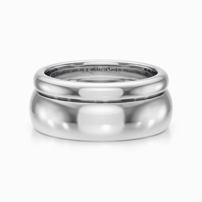 Elegant Wedding Ring Set in White Gold