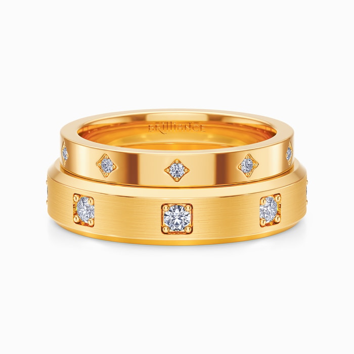 Eternal Wedding Ring Set in Yellow Gold