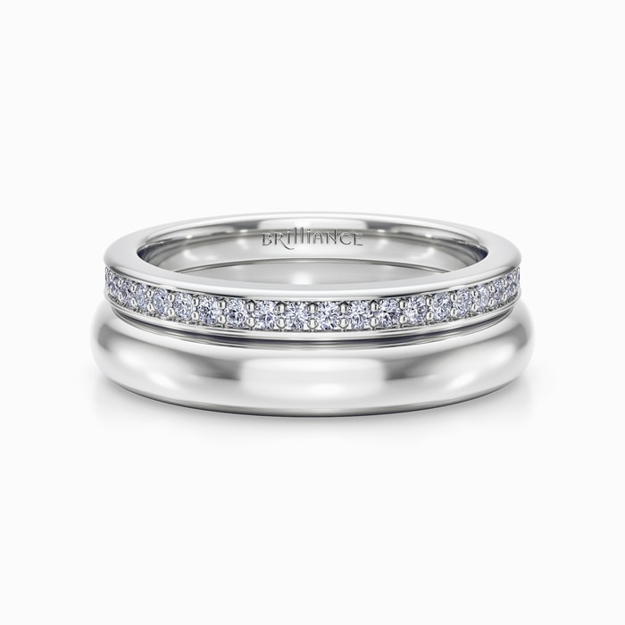 Forever Wedding Ring Set in White Gold