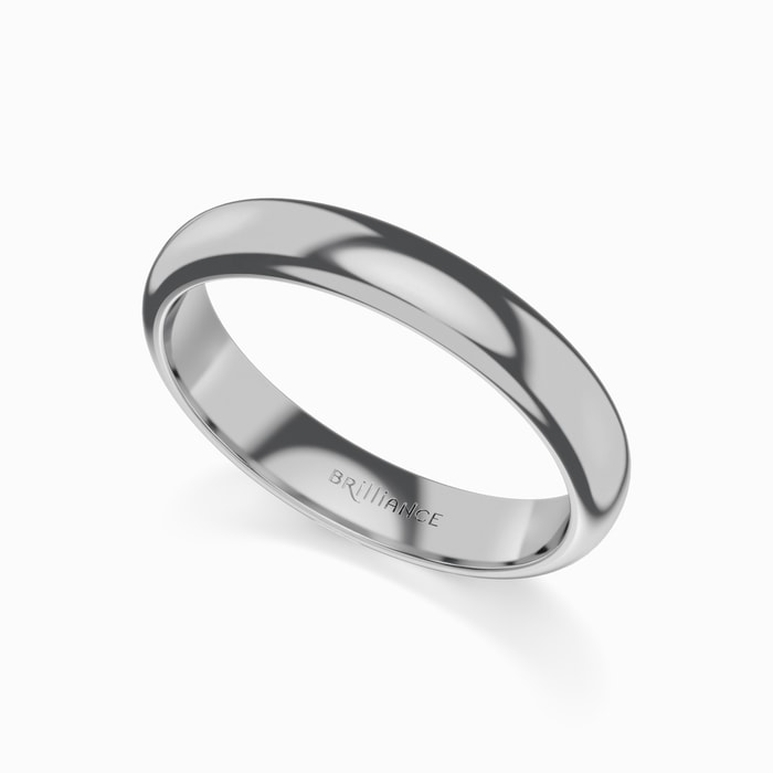 Domed Men's Wedding Ring in Tungsten (4 mm)