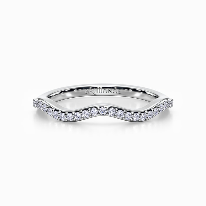 Ivy Diamond Wedding Ring in White Gold