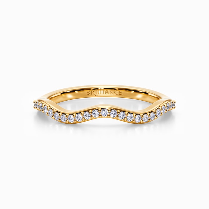 Ivy Diamond Wedding Ring in Yellow Gold