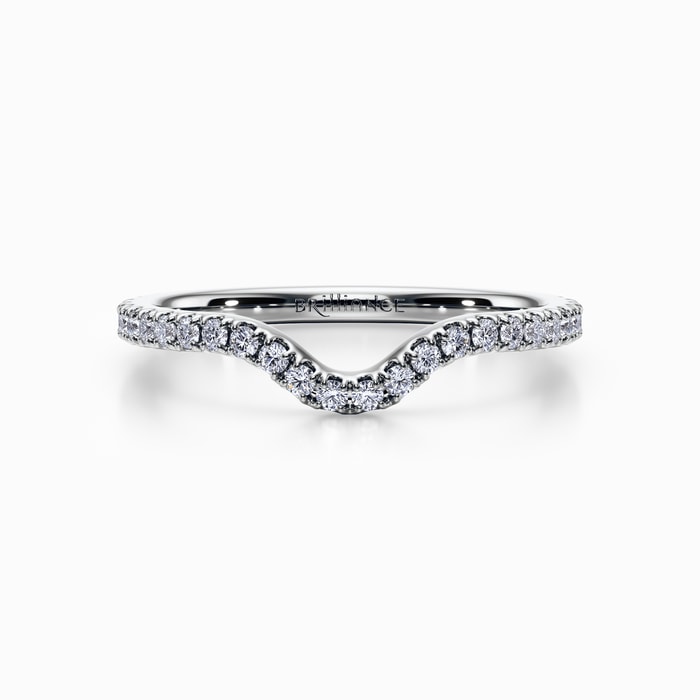 Kei Pave Diamond Wedding Ring in Platinum