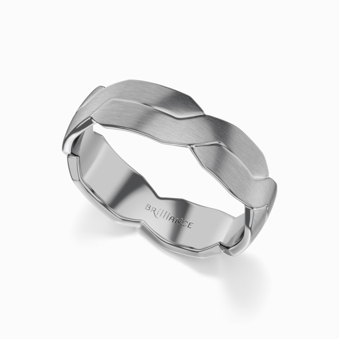 Mobius Strip Men's Wedding Ring in Tungsten (6 mm)