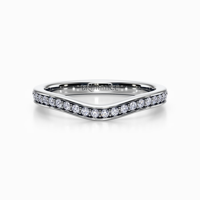 Ophelia Diamond Wedding Ring in White Gold