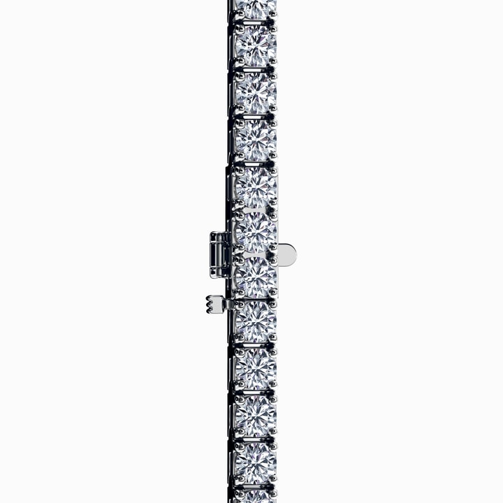 Lab Diamond Bracelet in White Gold (3 Carat) display picture 3
