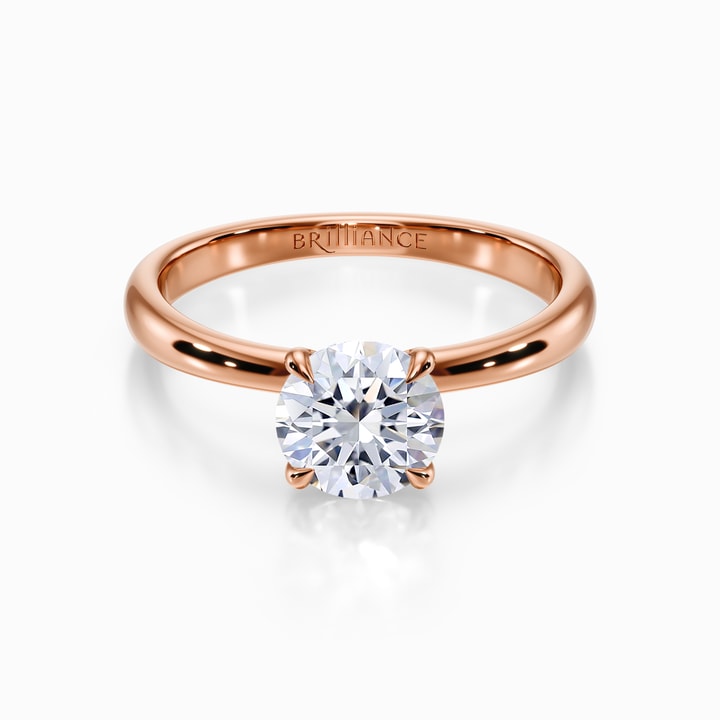 Blooming Solitaire Engagement Ring in Rose Gold Blooming rose solitaire engagement ring main image 0