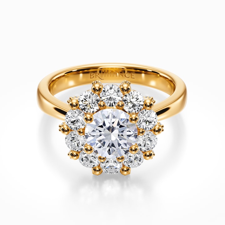 slim fit dress slacks Catherine Elite Yellow Gold Diamond Ring main image 0