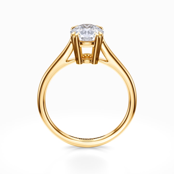 Timless Gold Rings Timeless Solitaire Engagement Ring in Yellow Gold
