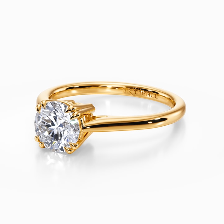 Timless Gold Rings Timeless Solitaire Engagement Ring in Yellow Gold
