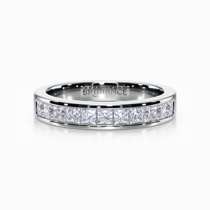 Princess Channel Set Rings Channel Set Princess Diamond Ring In Platinum (3/4 Ctw)