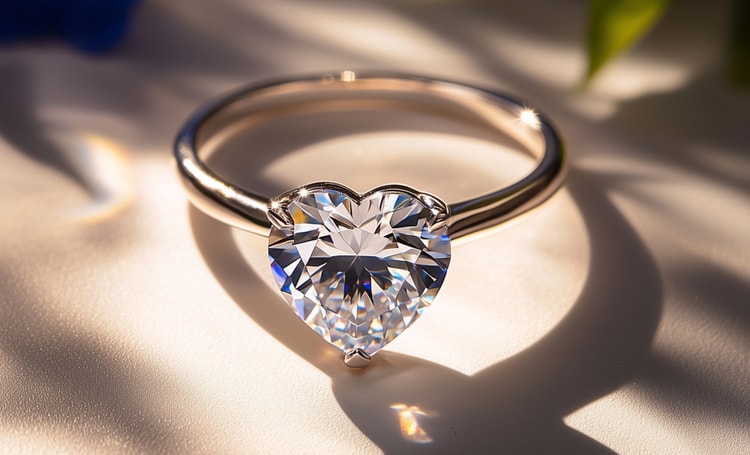 Heart Engagement Rings