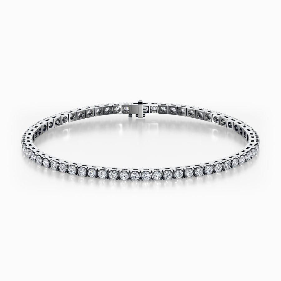 Lab Diamond Bracelet in White Gold (2 Carat)