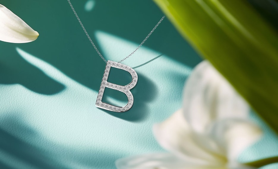 Diamond Initial Necklaces