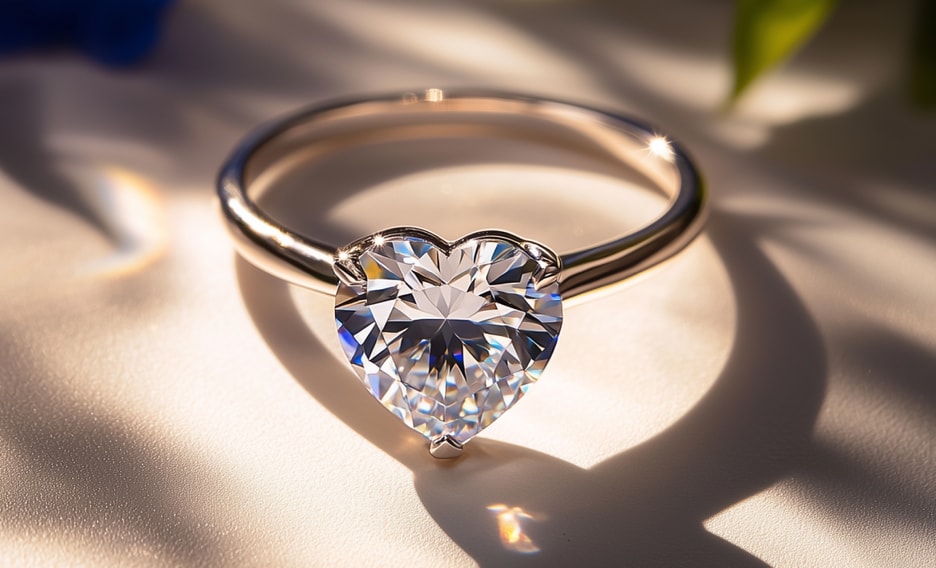 Heart Engagement Rings