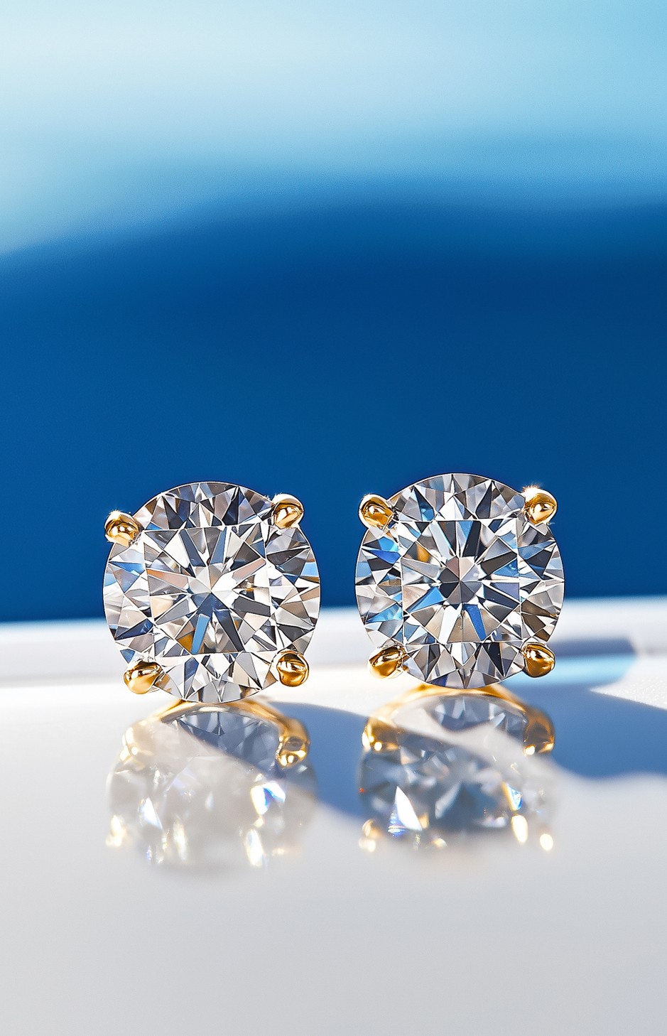 Lab Diamond Stud Earrings