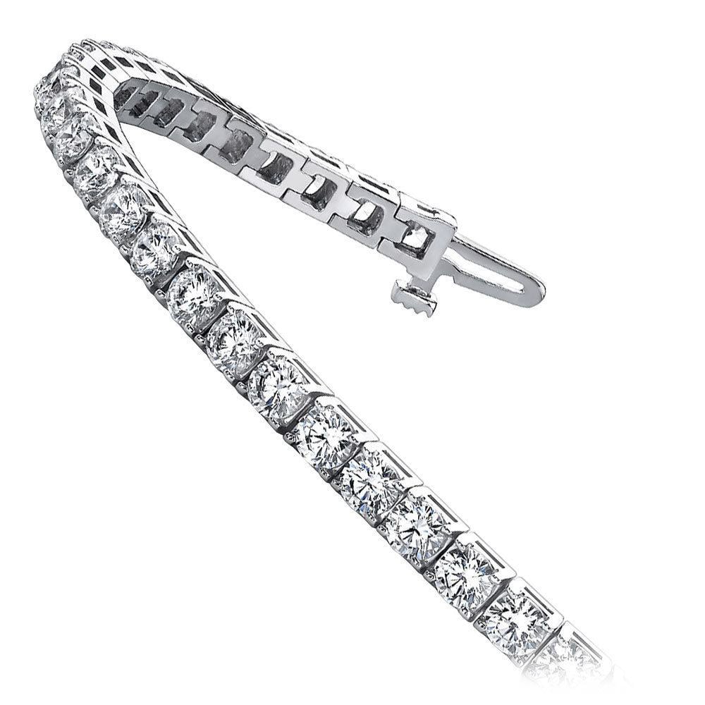 5 Carat Diamond Bracelet In White Gold | 02