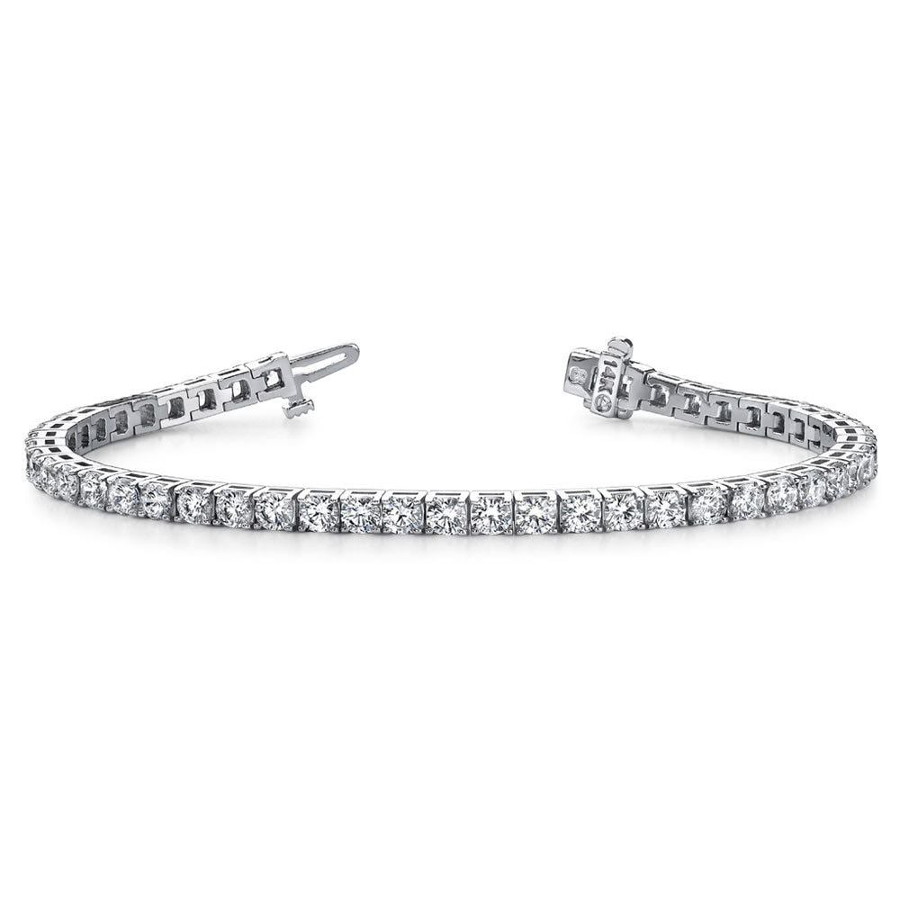 5 Carat Diamond Bracelet In White Gold | 03