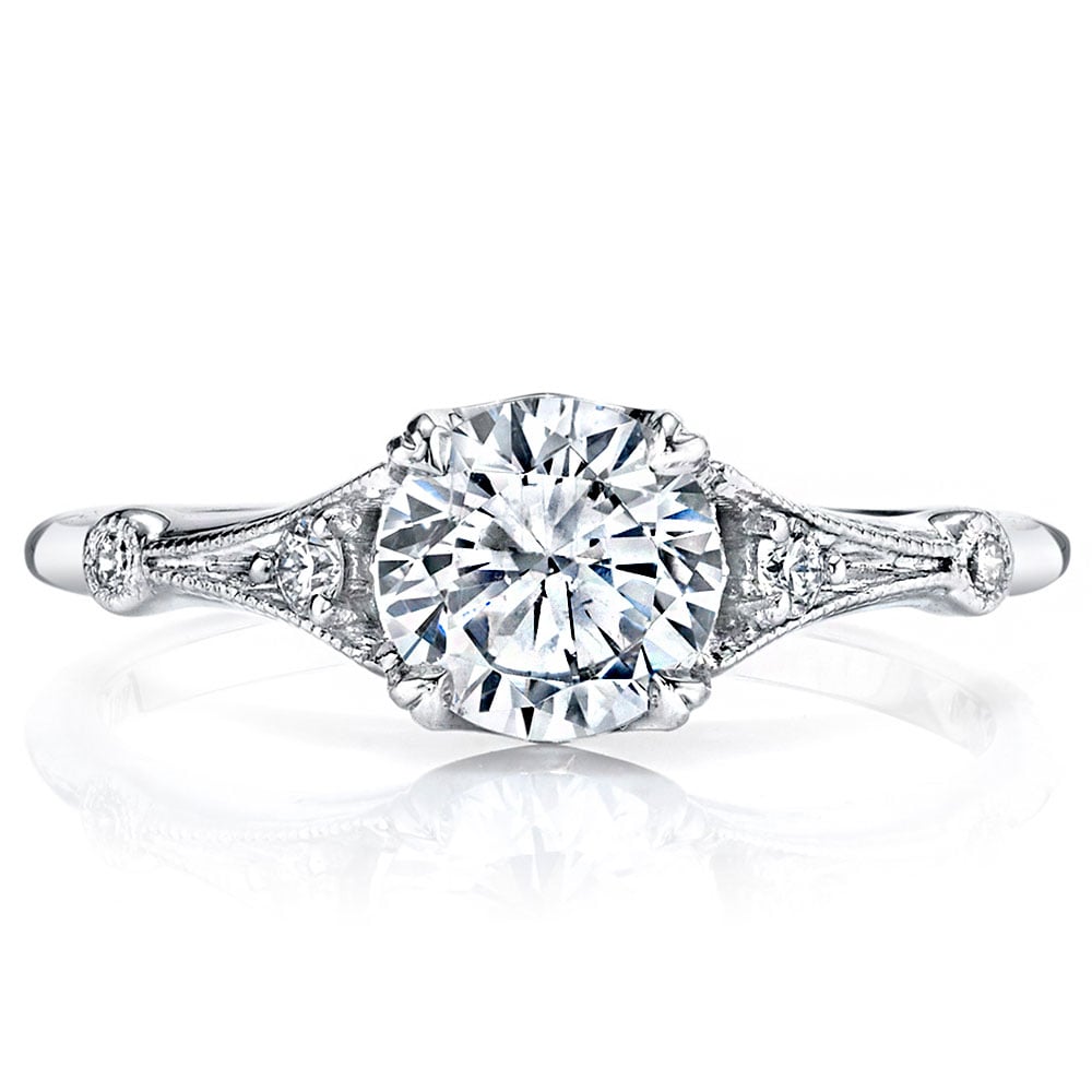 Picture Idea: Art Deco Diamond Engagement Ring In White Gold