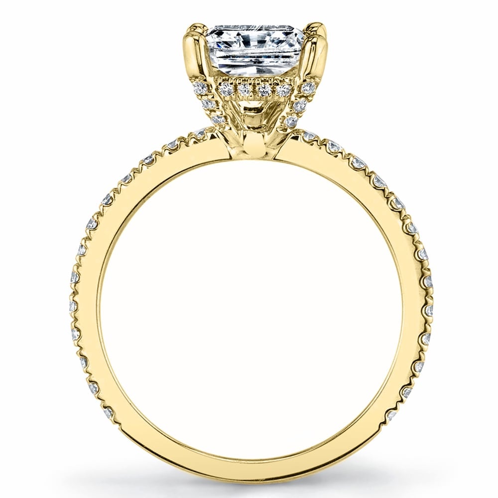 Diamond Encrusted Pave Engagement Ring in Yellow Gold by Parade | 03