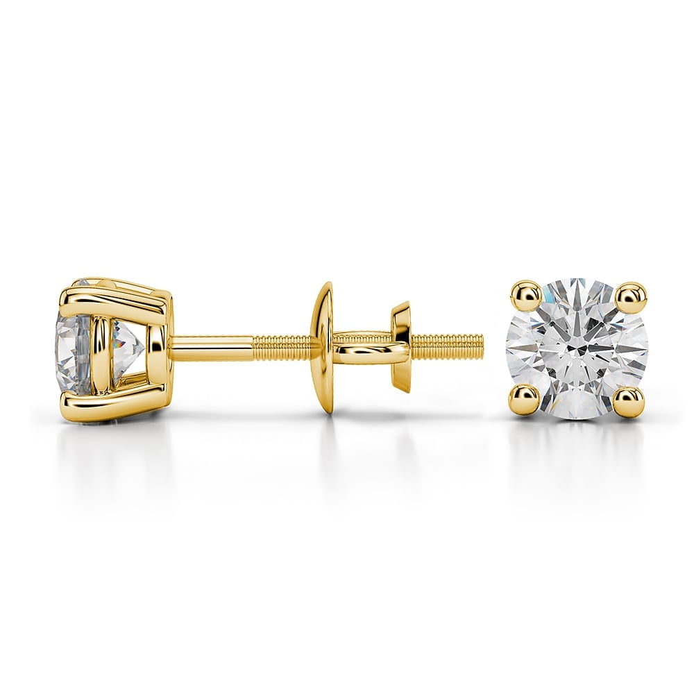 Diamond Stud Earrings In Gold (3/4 Ctw) - Value Collection | 03