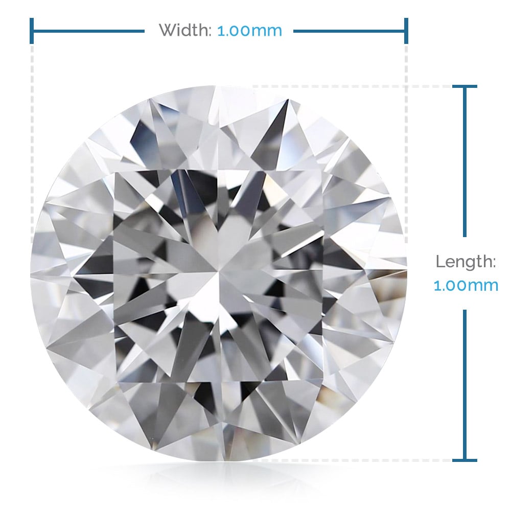 1 MM Round Diamond, Luxury Melee Diamonds | 02