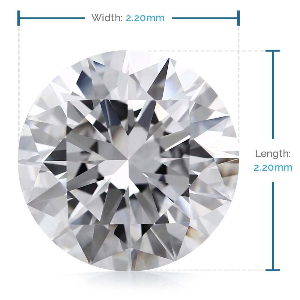 2.2 MM Round Diamond, Luxury Melee Diamonds | 02