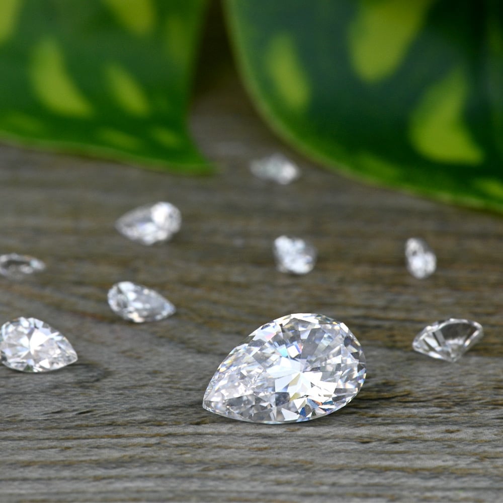 3x2 MM Pear Cut Loose Diamond, Value Melee Diamonds | 03