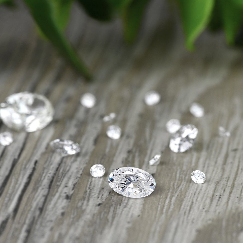 4.5x3.5 MM Oval Loose Diamond, Premium Melee Diamonds | Thumbnail 03