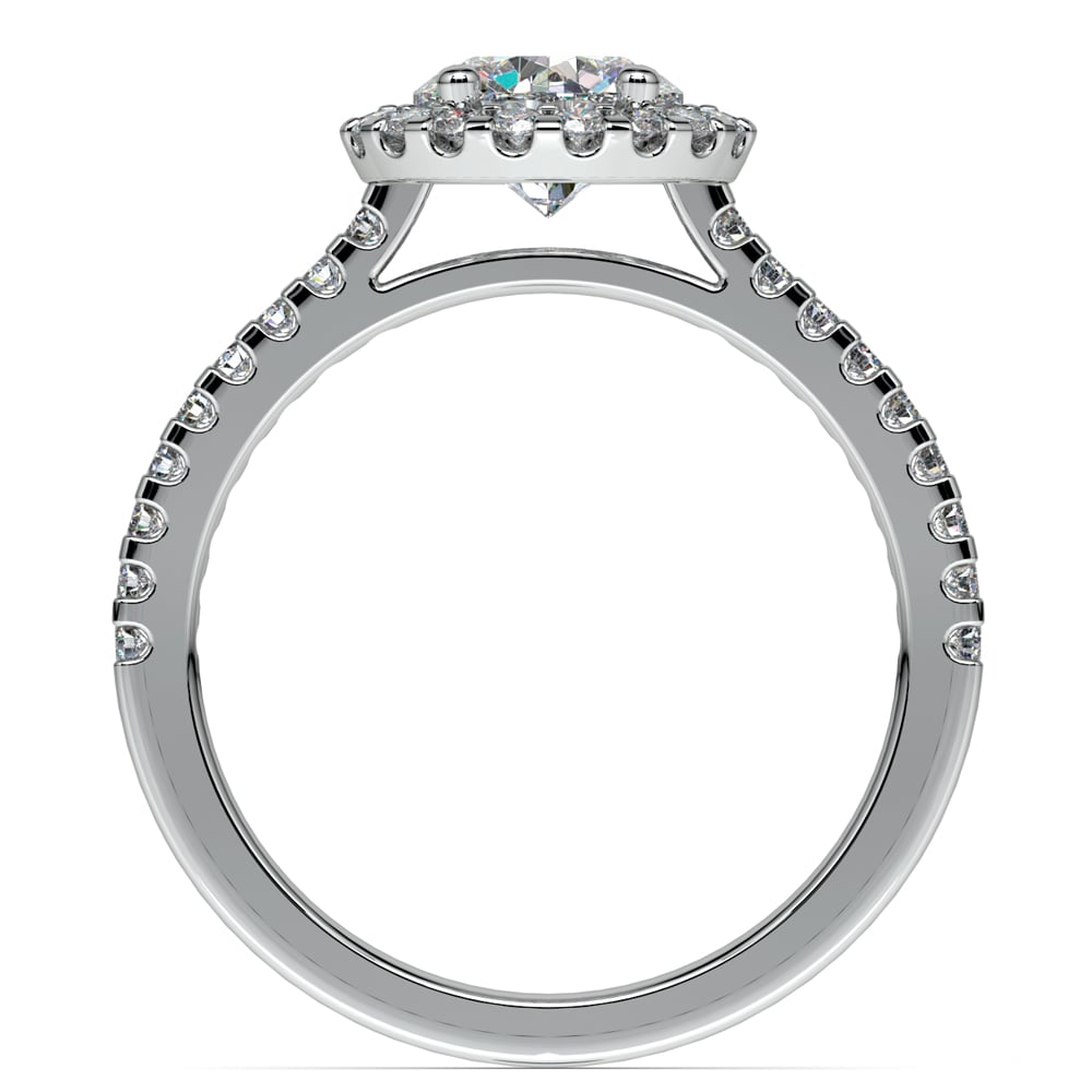 1 1/2 Ctw White Gold Preset Halo Diamond Engagement Ring | Thumbnail 04