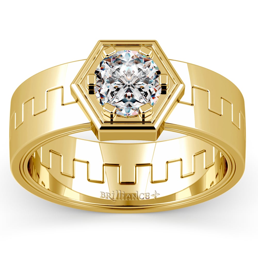 Pollux Solitaire Mangagement™ Ring in Yellow Gold (1 ctw) | 02