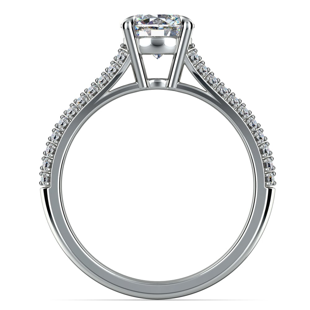 Beautiful Split Shank Diamond Engagement Ring in Platinum | 02