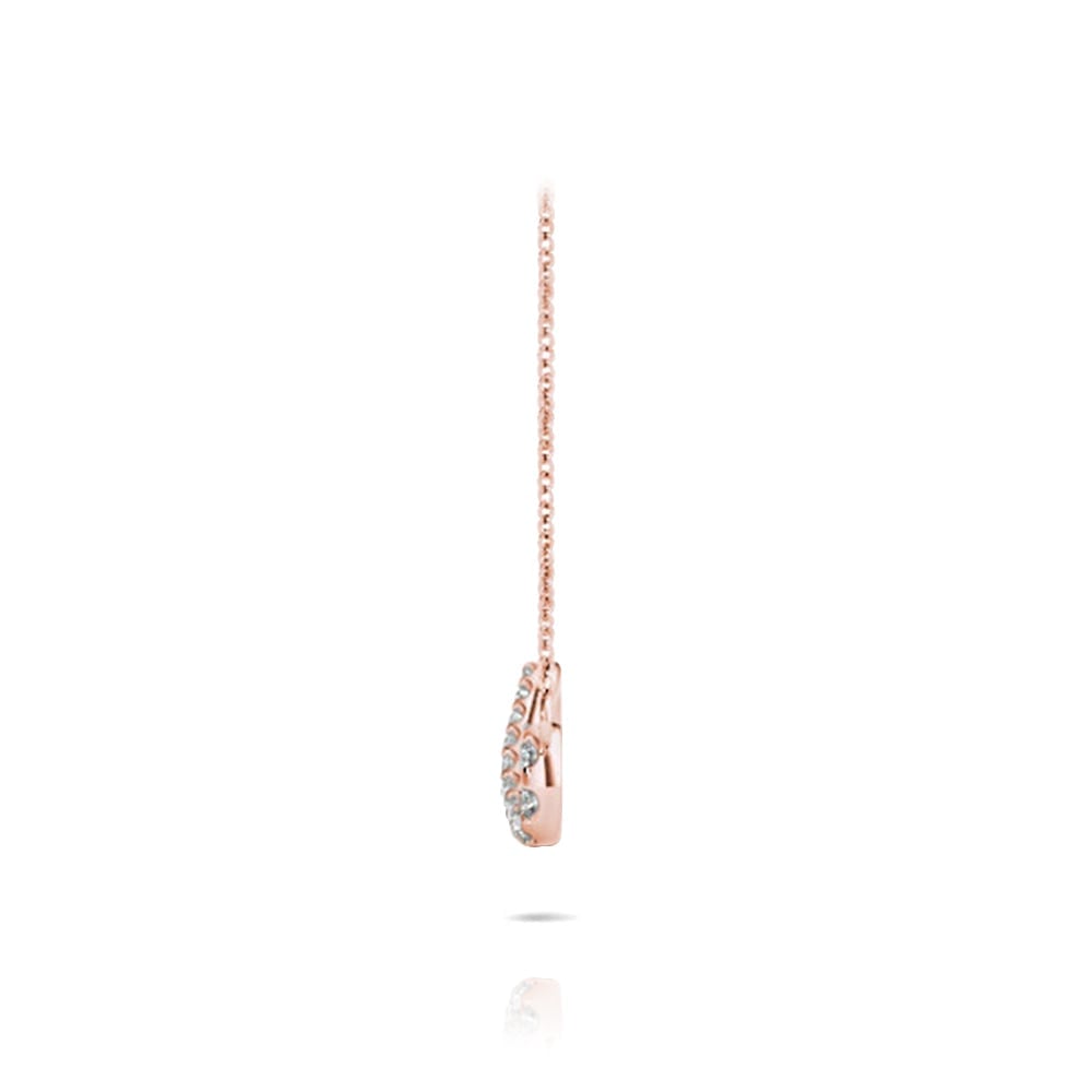 Diamond Infinity Symbol Necklace In Rose Gold | 02