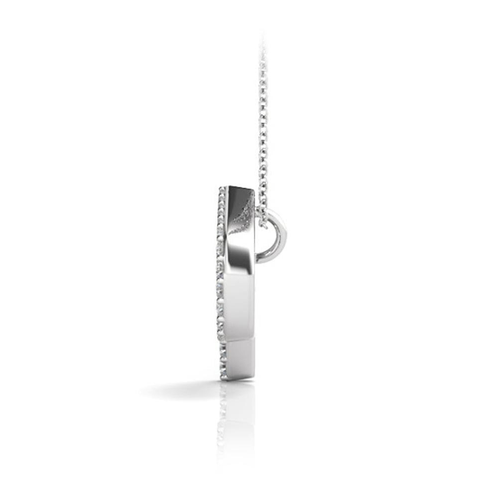 Diamond Initial Necklace - P | 02
