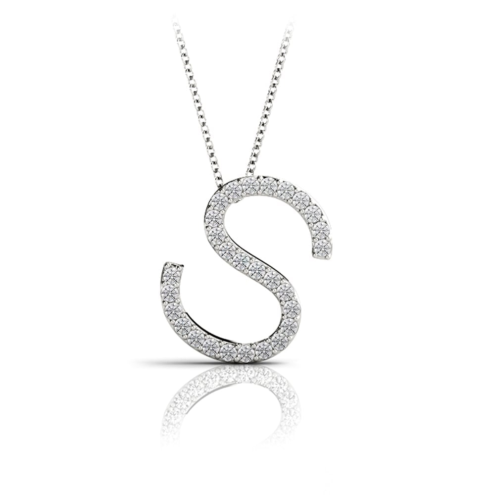 Diamond Initial Necklace - S | 01