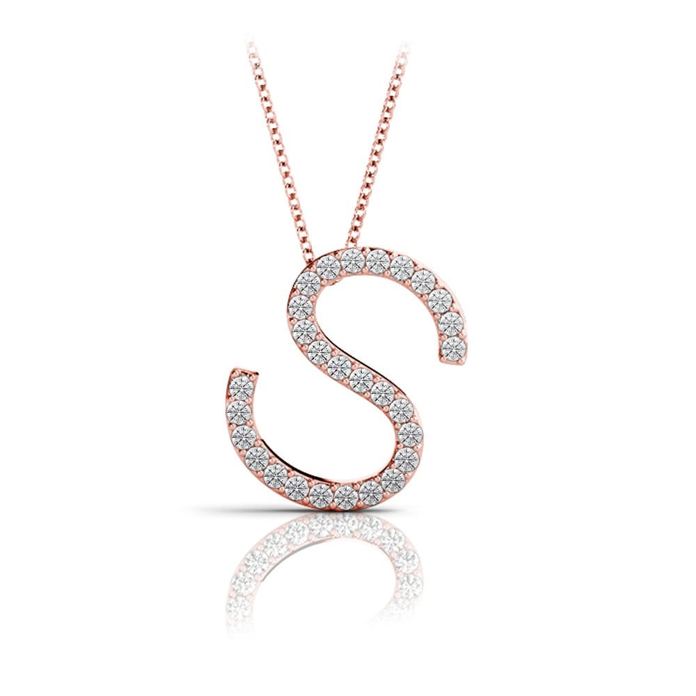 Diamond Initial Necklace - S | 05
