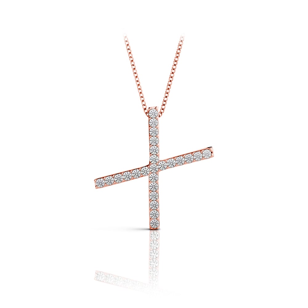 Diamond Initial Necklace - X | 05