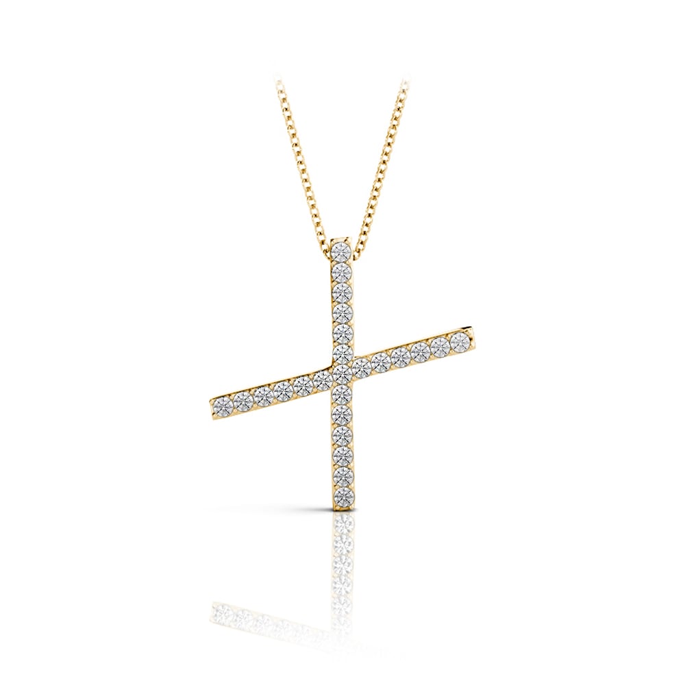 Diamond Initial Necklace - X | 04