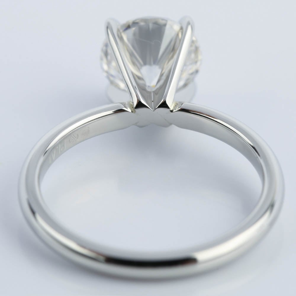 1.63 Carat Round Cut Diamond Solitaire Engagement Ring - small angle 4