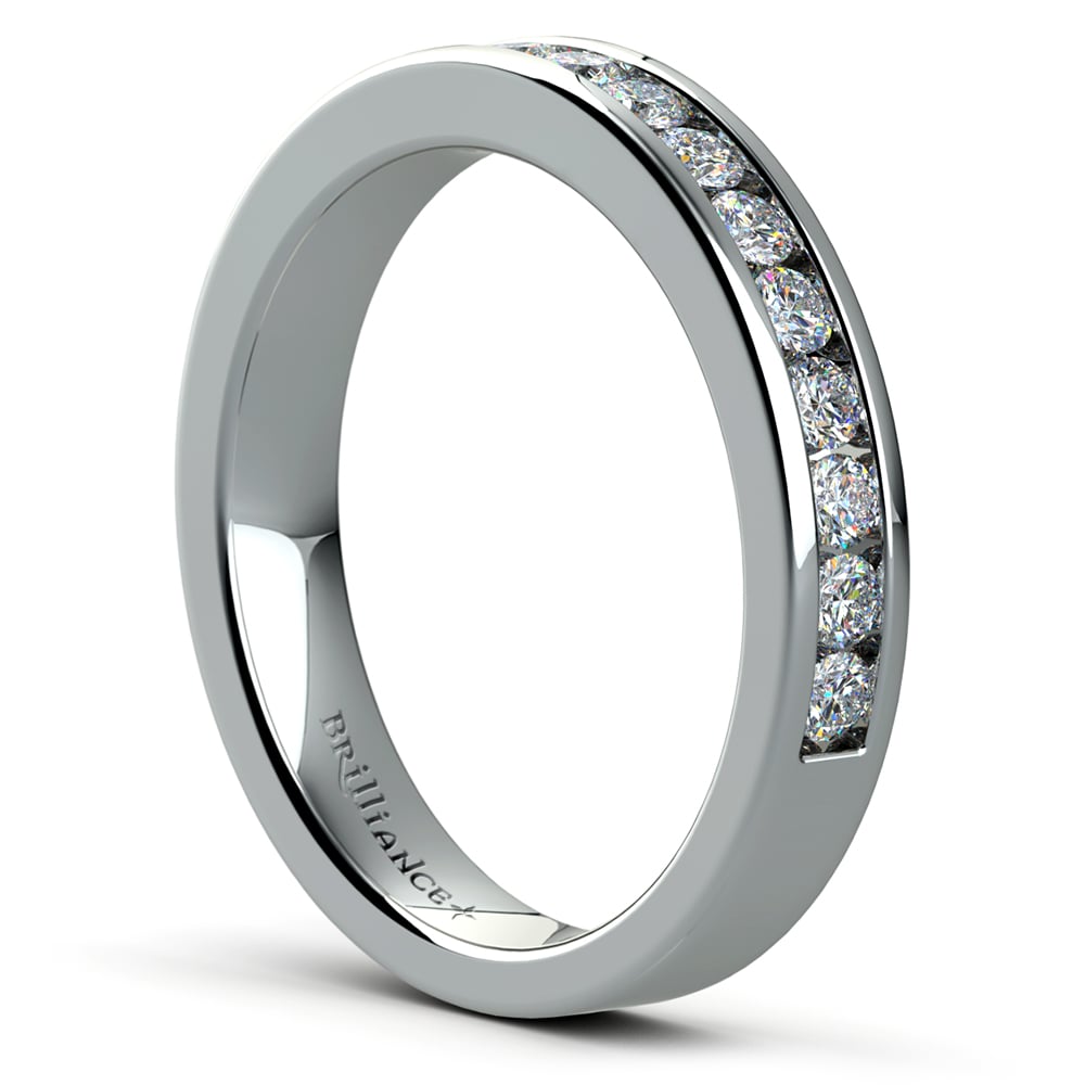 Channel Diamond Wedding Ring in Palladium (1/2 ctw) | 04