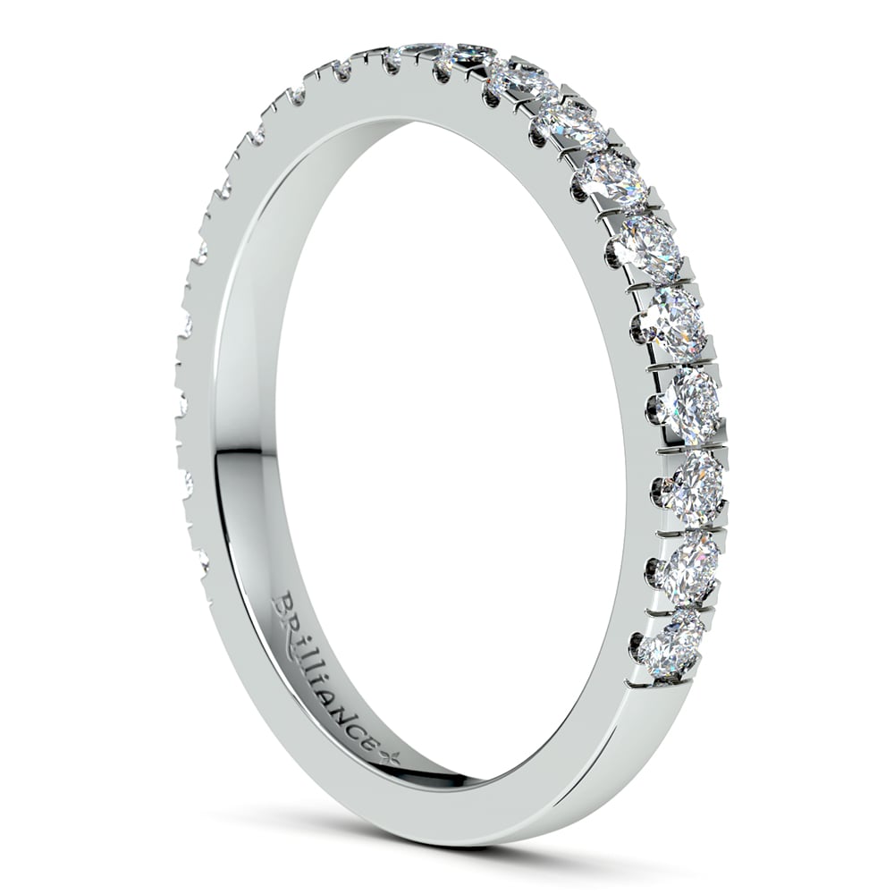 Petite Pave Diamond Wedding Ring in Palladium | Thumbnail 05
