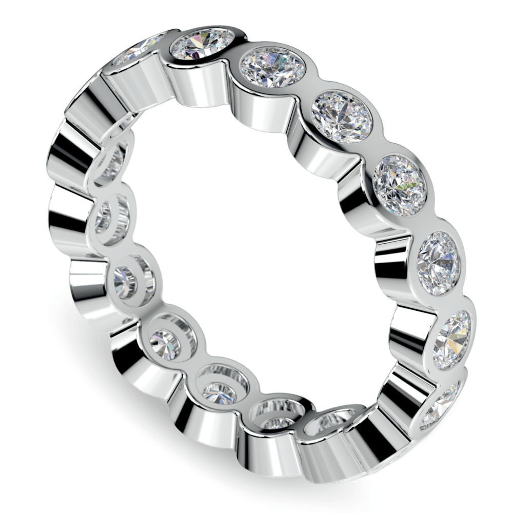 Bezel Set Diamond Eternity Ring In Platinum (1 3/4 Ctw) | 01