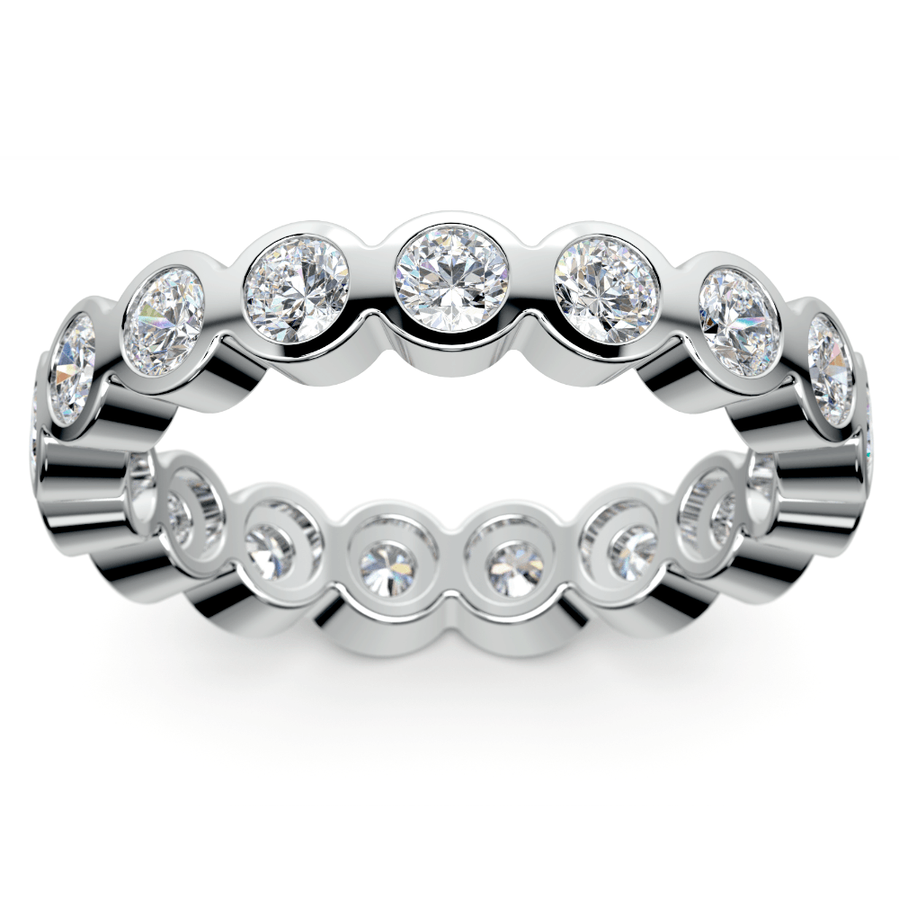 Bezel Set Diamond Eternity Ring In Platinum (1 3/4 Ctw) | Thumbnail 02