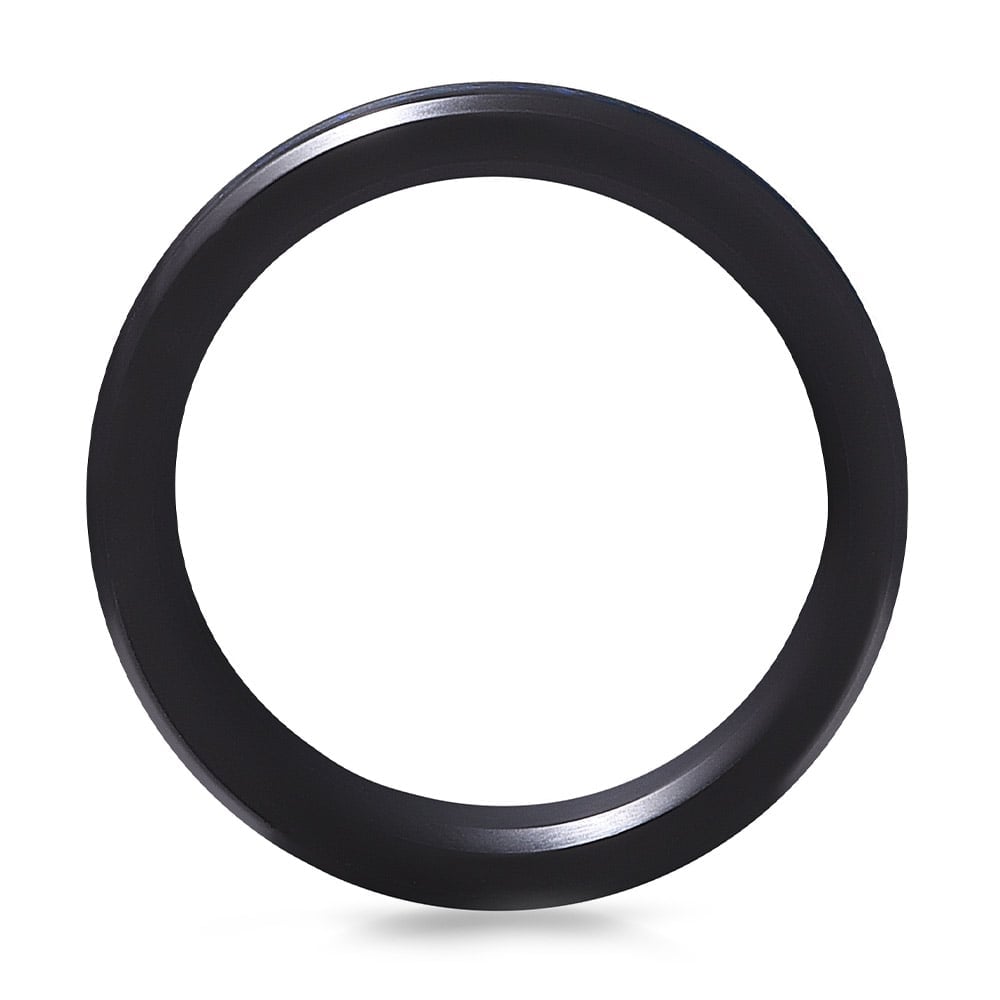 Actaeon - Elysium Inlay Matte Zirconium Mens Ring (8mm) | 03