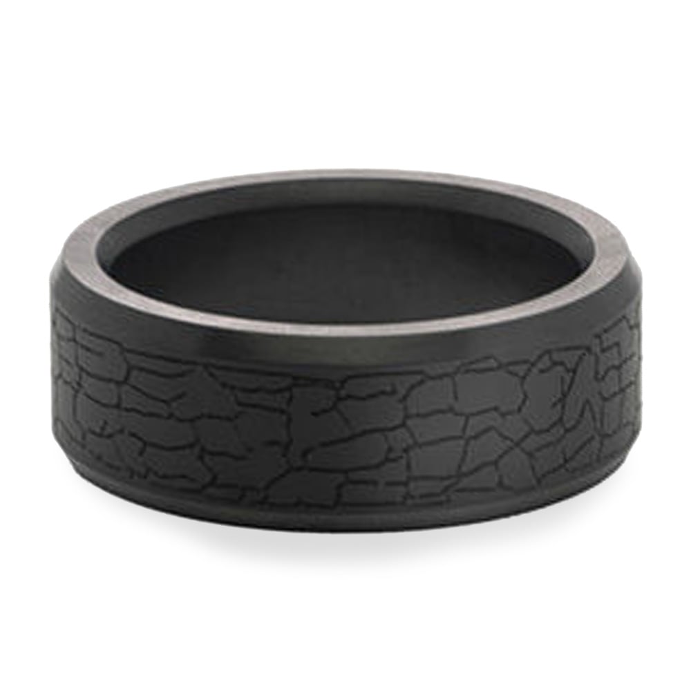 Unique Cracked Dry Earth Mens Wedding Band Elysium - Ares | 03