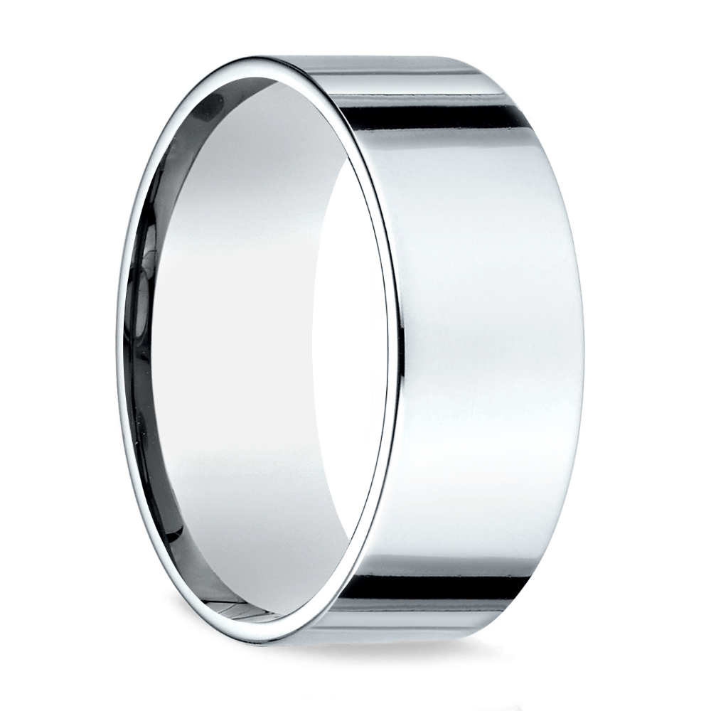 Flat Men's Wedding Ring in Platinum (8mm) | 02