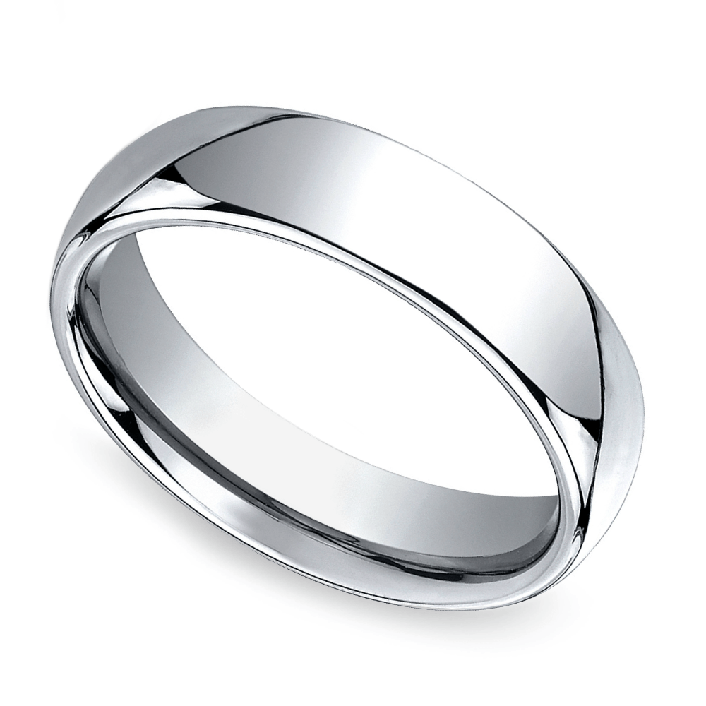 6 Mm Cobalt Wedding Ring For Men (Comfort Fit) | 01
