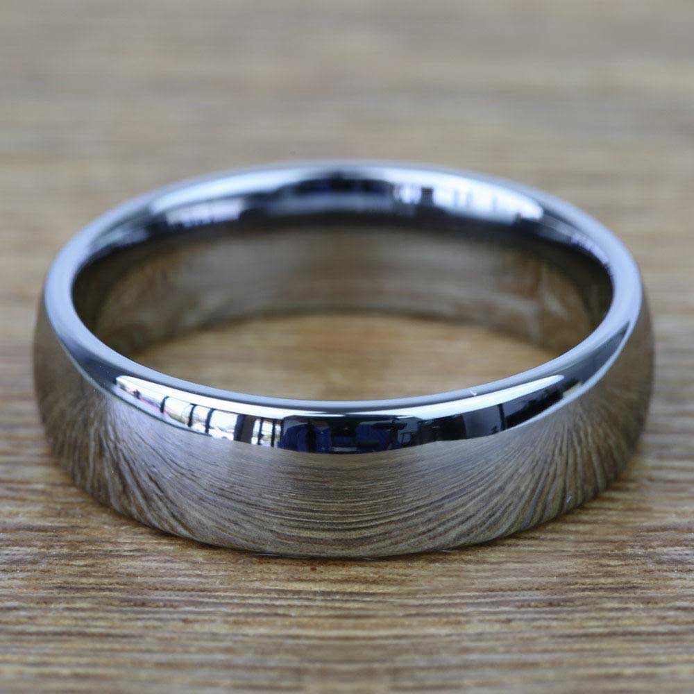 Comfort Fit Men's Wedding Ring in Tungsten (7mm) | 03